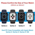 thumbnail image 2 of [10 Pack] Hard PC Case Compatible with Apple Watch Series 6 / SE/Series 5 / Series 4 44mm with Built in Tempered Glass Screen Protector, Ultra-Thin Full Cover Bumper Compatible with iWatch 44mm, 2 of 5
