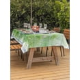 thumbnail image 3 of Outdoor Tablecloth with Umbrella Hole for Patio/Picnic/Party/Camping, Football Goal Waterproof Table Cloth Rectangle Table Cover Washable, Modern Art Oil Painting Balls Sport Gaming (54"x 80"), 3 of 9