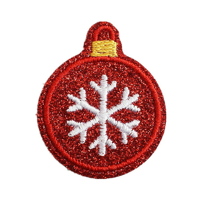 Wholesale Christmas Theme Computerized Embroidery Cloth Self Adhesive  Patches 