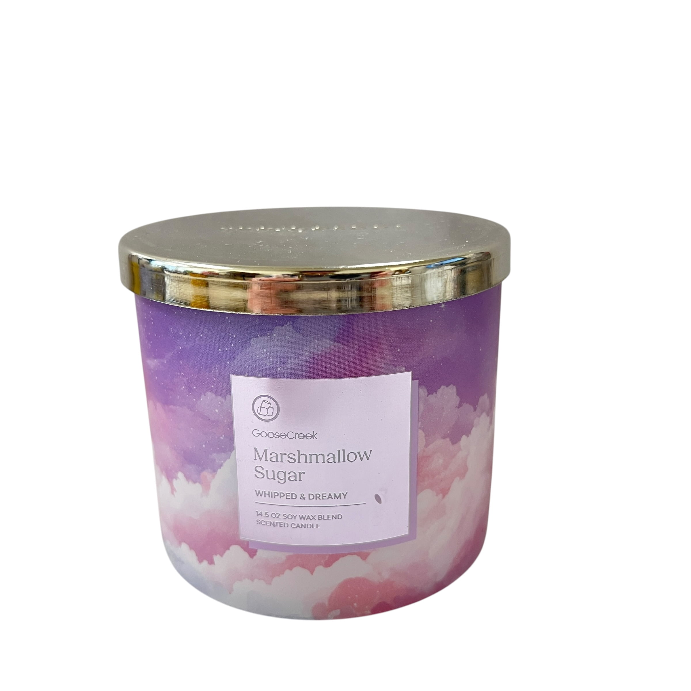 Goose Creek Marshmallow Sugar Scented 3 Wick Candle 14.5 oz