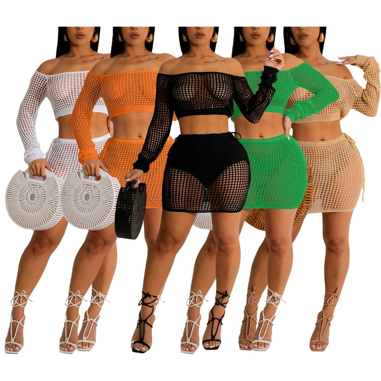 Crochet outfit set clearance womens
