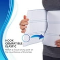 thumbnail image 2 of NYOrtho Abdominal Binder Lower Waist Support Belt - Compression Wrap for Men and Women (30" - 45") 3 PANEL - 9", 2 of 3