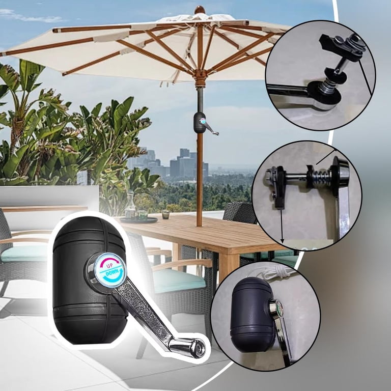 crank mechanism for patio umbrella Outdoor Woodgrain Pattern Decoration w/ Tilt, have for any patio setup. Why Patio Umbrella Cranks Are