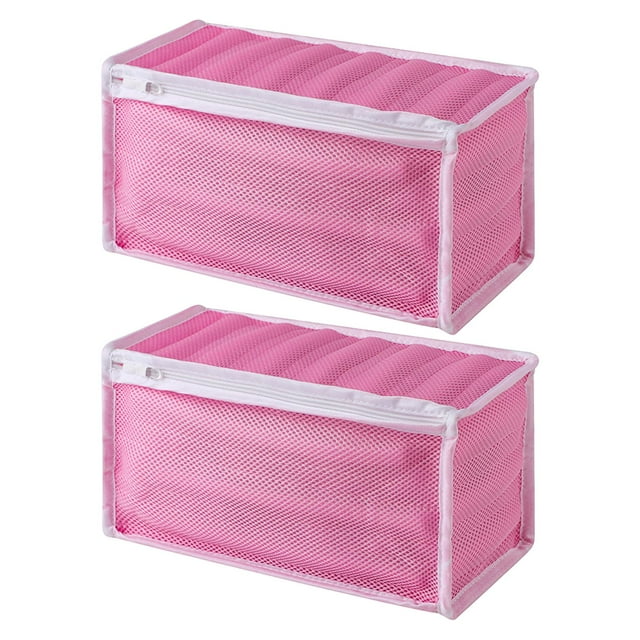 yuksok 2 Pcs Sac de Lavage de Chaussures Réutilisable pour Chaussures de Tennis Chaussures de Gym Chaussures de Course Rose