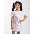 thumbnail image 4 of Kids Fashion Short Sleeve Dress Slim-Fit Round Neck Casual Dresses for Girls Tween Girls Age 8-13 Pockets, 4 of 6