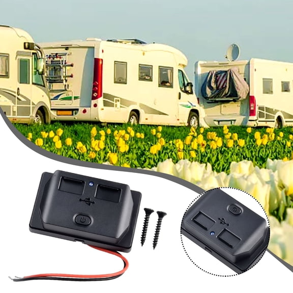 3.1A Dual Usb Chargers Socket Outlet Chargers Adapter For Motorbike Boat Usb Power Panel With Swith Usb Outlet Socket