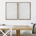 thumbnail image 4 of IDEA4WALL Framed Canvas Print Wall Art Set Contemporary Minimalist White Elegant Abstract Monochrome with Subtle Patterns Digital Art Neutral Modern Wall Decor Minimal for Bedroom - 16"x24"x2 Natural, 4 of 5