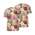 thumbnail image 6 of Rocae Tulips Flowers for Breathable Men's Baseball T-Shirt Fashionable Casual Baseball Jersey, Moisture-wicking Sportswear, 6 of 9