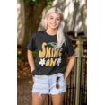thumbnail image 4 of Groovy Positivity Shine On Flowers Women's Graphic T Shirt Tees Brisco Brands S, 4 of 5