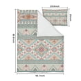 thumbnail image 5 of Boho Bohemia Geometric Pioneer Flower Duvet Cover and Pillowcase Set for Single Bedding, Bedroom Accessories for Kids Teens, 5 of 5