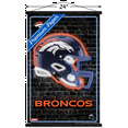 thumbnail image 3 of NFL Denver Broncos - Neon Helmet 23 Wall Poster with Magnetic Frame, 22.375" x 34", 3 of 5