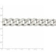 thumbnail image 4 of Sterling Silver 15mm Curb Chain (26 X 15) Made In Italy qcb400-26, 4 of 5