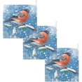 thumbnail image 7 of SKYSONIC Bullfinch Bird Baby Muslin Washcloths Face Towel, Winter Burp Cloths Cotton Wipes 5 PCS Infant Wash Cloth for Newborn Boys Girls 12"x12", 7 of 7
