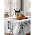 thumbnail image 6 of Black White Geometric Table Cloth, Modern Buffalo Plaid Abstract Art Waterproof Tablecloth for Rectangle Tables, Reusable Washable Fabric Table Cover for Restaurant Kitchen Dining Tables 52"x70", 6 of 6