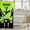 Vert Jaune, variante sur Rideau de Bain Cheerleader Mignon Noir et Bleu, Rideau de Douche Imperméable Thème Danseuse Accessoires de Douche