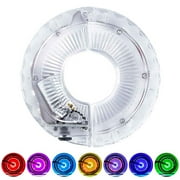 axGear LED Bike Wheel Light 7 Color USB Rechargeable Hub Safety Tire Lights