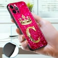 thumbnail image 5 of Pink Diamonds Letter Phone Case for Apple iPhone 11 7 12 13 Pro XR X XS Max 6 6S 8 14 Plus Soft Cover Shockproof Funda 14mini, 5 of 5