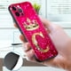 thumbnail image 5 of Pink Diamonds Letter Phone Case for Apple iPhone 11 7 12 13 Pro XR X XS Max 6 6S 8 14 Plus Soft Cover Shockproof Funda 14mini, 5 of 5