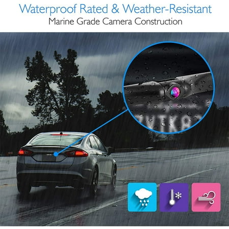 PYLE - PLCM7500 Backup Camera & Monitor System - Black