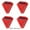 4pcs-Red, variant on Solar Alarm Lamp Siren Wireless Motion Sensor Outdoor Waterproof 129dB Alarm Light Drive Away Wolf Wild Alarm System Detector