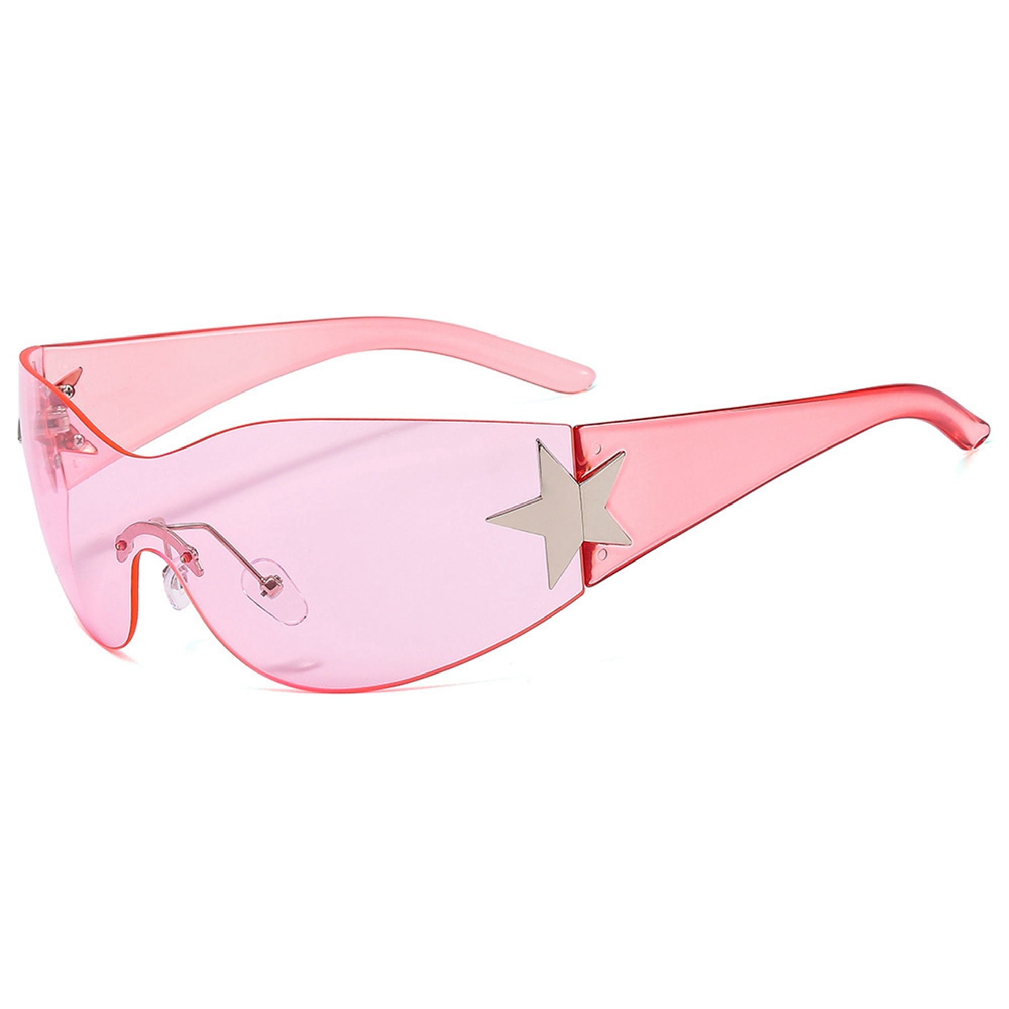 Y2K Sunglasses for Women Men Five-pointed Stars Trendy Oversized ...