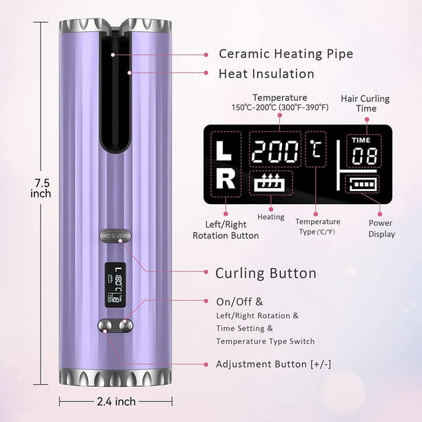 Battery operated 2024 curling iron walmart