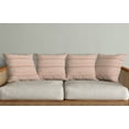 thumbnail image 2 of Ox Bay Blush Solid Organic Cotton Square 4 Piece Pillow Feather Filled Set, 2 of 11