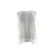 Calvin Klein Ivory Sleeveless Studded Top XL