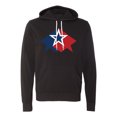 thumbnail image 2 of Red, White and Blue Star Unisex hoodie, USA Sweatshirts, Patriotic hoodie - Black MH200HOODPATRIOT S17 XS, 2 of 3