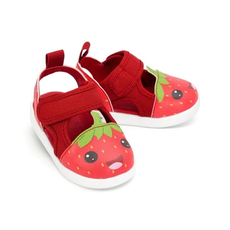 

Strawberry Squeaky Toddler Sandals | Red