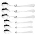 thumbnail image 2 of BRIGHTFUFU 6 cucharas de café colgantes en forma de S de acero inoxidable con mango doblado creativo para agitar cucharaditas de miel para té, café, postre, mermelada y miel, 2 of 8