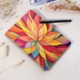 thumbnail image 4 of Spiral Notebook,Double-Wire Spiral College Lined Journal Notebook for Study and Notes,100 Pages,5.71x 8.26 in - Abstract Painting Resembling a Blooming Flower, 4 of 7
