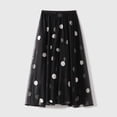 thumbnail image 2 of XIAOCHA High Waist Polka Dot Maxi Skirt for Women Airy A-Line Retro Casual Daily Long Skirt, 2 of 3