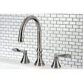 thumbnail image 2 of Kingston Brass KS2348DFL NuFrench Two-Handle Deck Mount Roman Tub Faucet, Brushed Nickel, 2 of 5