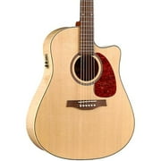 Seagull Performer Cutaway Flame Maple High Gloss QI Acoustic-Electric Guitar Natural
