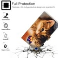 thumbnail image 4 of Allytech Galaxy Tab A7 10.4-Inch 2020 Case SM-T500 T505 T507, Slim Shell PU Leather Folio Flip Cover Protective Pen Holder Multi Angle Viewing Stand Case for Samsung Galaxy Tab A7 10.4" T500, Cat, 4 of 6