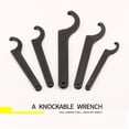thumbnail image 6 of SEIWEI Wrench Square Hook Spanner Wrench C Shape Special Wrench for Water Meter (135-145mm), 6 of 8
