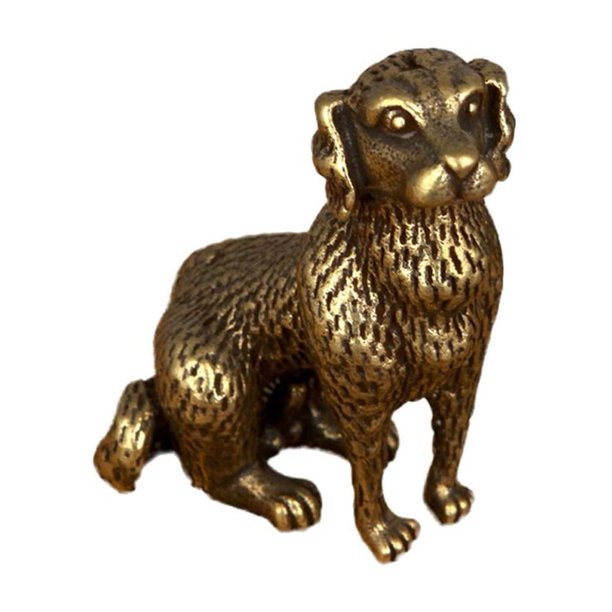 TQEHS Figuras de toro de latón macizo, estatuas pequeñas, adornos para el hogar, figuras de animales, regaloÐσ R6M8