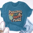 thumbnail image 5 of EcoLoom Pickleball Is My Happy Place Short Sleeve Unisex T Shirt, 5 of 6