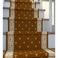 Well Woven Custom Size Hallway Stair Runner Apollo Fleur De Lis Brown