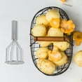 thumbnail image 4 of Stainless Steel Potato Masher for Kitchen Silver Color Easy to Clean Multifunctional Tool, 4 of 8