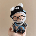 thumbnail image 2 of Ropa y accesorios para minimuñecos de peluche de 17 cm para Kpop coreano Exo Labubu Idol, ropa a rayas, ojos, zapatos, traje, regalo, 2 of 5