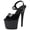 Black, variant on Women's 7-Inch Platform Heels, Stiletto Ankle-Strap Sexy Pole Dancing Exotic High Heel Shoes for Party & Club, Black 7