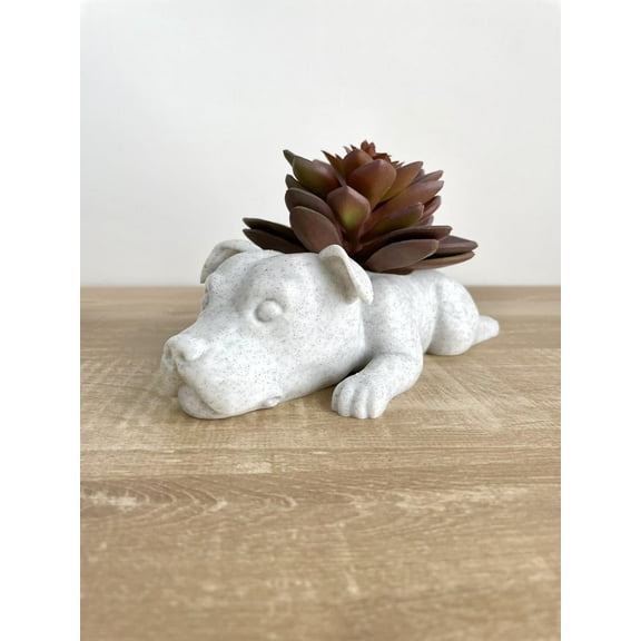 Doggy Planter  American Bull Terrier Planter Gift Idea, Bar Decor, Table Decor, Plant Gift Idea, Cute Succulent Planter, any canine/dog/American Bull Terrier and plant lover! Marbel