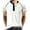 White, variant on Aloohaidyvio hawaiian shirts for men,Mens Short-sleeved Round Neck Button Solid Top Sports Daily Tops Blouse,Men's Shirts on