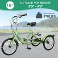 thumbnail image 6 of Lilypelle 16 inch Tricycle for Beginner Riders,Adult Tricycle 16" Wheels, 1-Speed Trike, 3 Wheels Bike with Basket, Exercise Shopping Picnic, 6 of 10