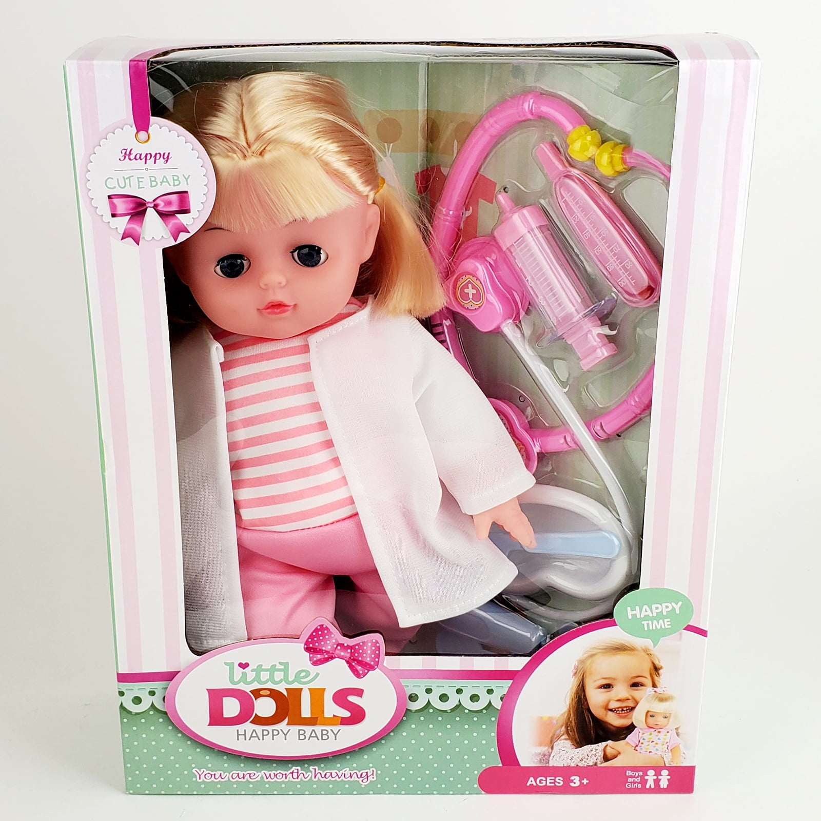 Baby Doll Pretend Doctor Play Set Girls Doll Playset for Girls