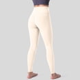 thumbnail image 4 of Jxximdong Leggings for Women Women's Solid Color Fashionable Casual Sports Hip Lifting High Elastic Tight Yoga Pants Beige XXL Yoga Pants, 4 of 6