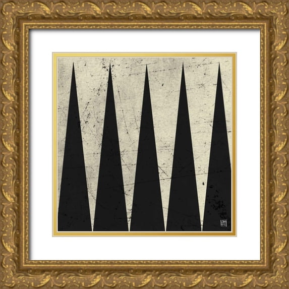 Perrenoud, Aubree 15x15 Gold Ornate Wood Framed with Double Matting Museum Art Print Titled - Backgammon Antique