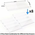 thumbnail image 3 of 1/2Piece Spice Drawer Organizer Acrylic Spice Rack for Kitchen Organization Countertop Storage Tray Seasoning Jar Shelf, 3 of 4